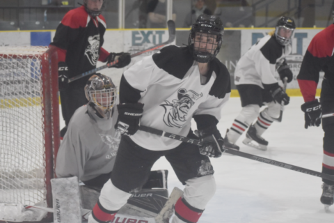 U18 Prince Edward County Kings forward Ben Smith was one of several local skaters taking part in the Picton Pirates mini camp last week.